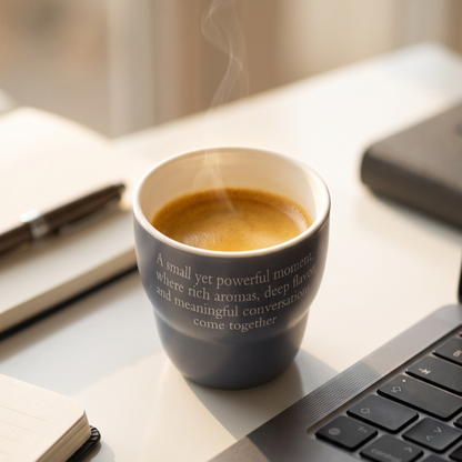 Acar Cozy Porselen Espresso Bardağı Mavi, 120ml