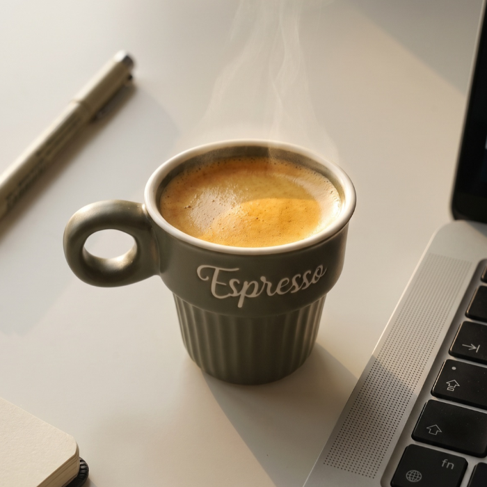 Acar Cozy Espressotasse aus Porzellan Grün, 70ml