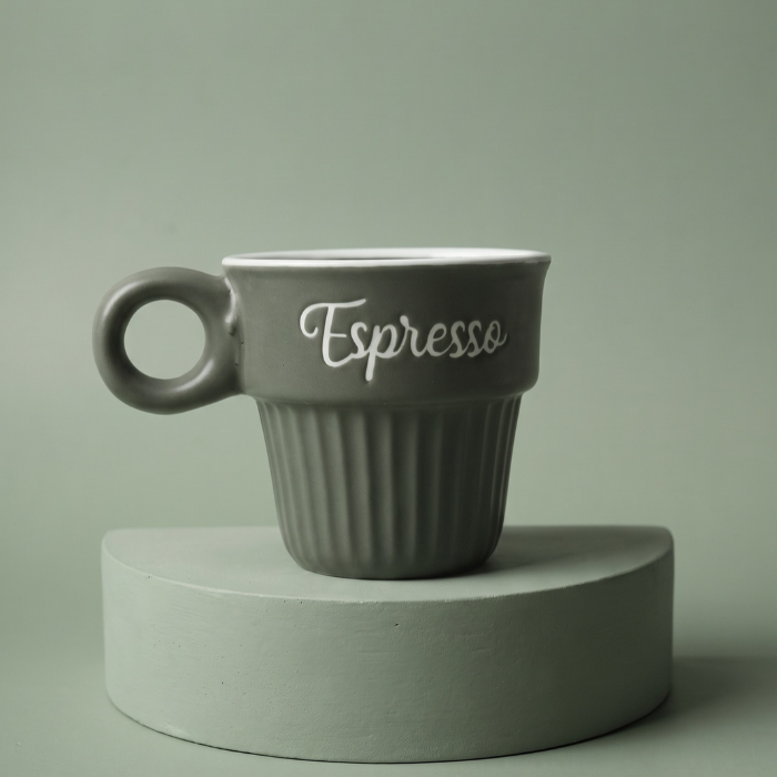 Acar Cozy Espressotasse aus Porzellan Grün, 70ml