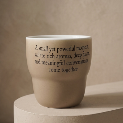 Acar Cozy Porselen Espresso Bardağı Bej, 120ml