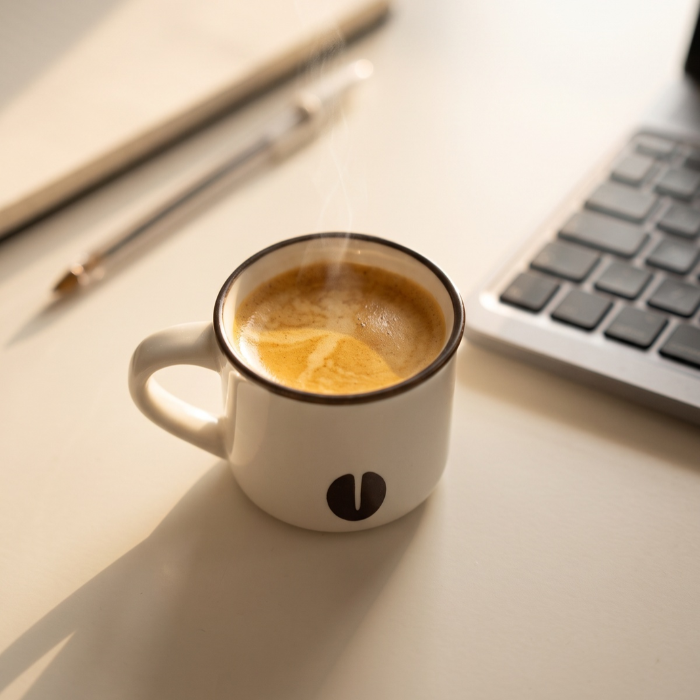 Acar Cozy Espressotasse aus Porzellan Braun, 60ml