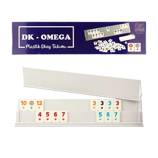 Omega Okey Plastik Rummikub Set - Okey Takimi