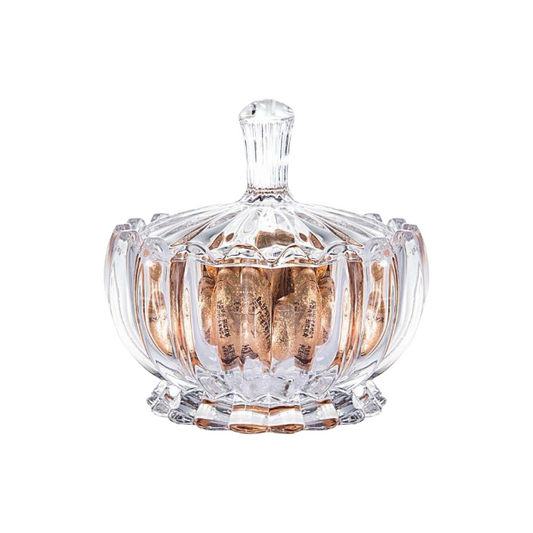 Almina Fiore Dolce Glasschale mit Deckel