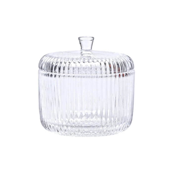 Almina Elisa Glasschale mit Deckel