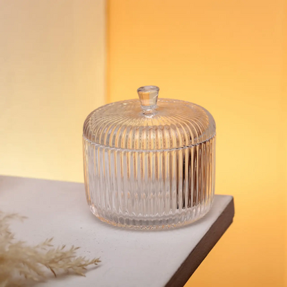 Almina Elisa Glasschale mit Deckel