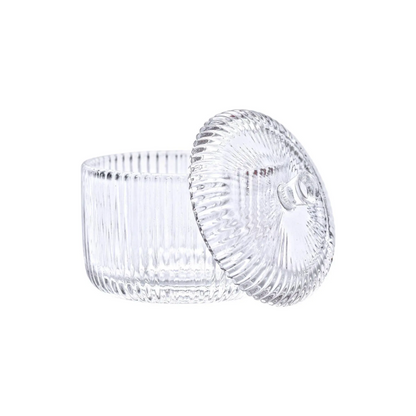 Almina Elisa Glasschale mit Deckel