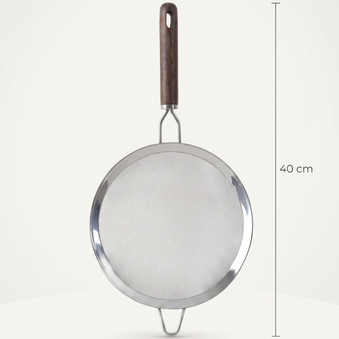 Acar Elitecraft Akasya Ahşap Süzgeç, 18 cm