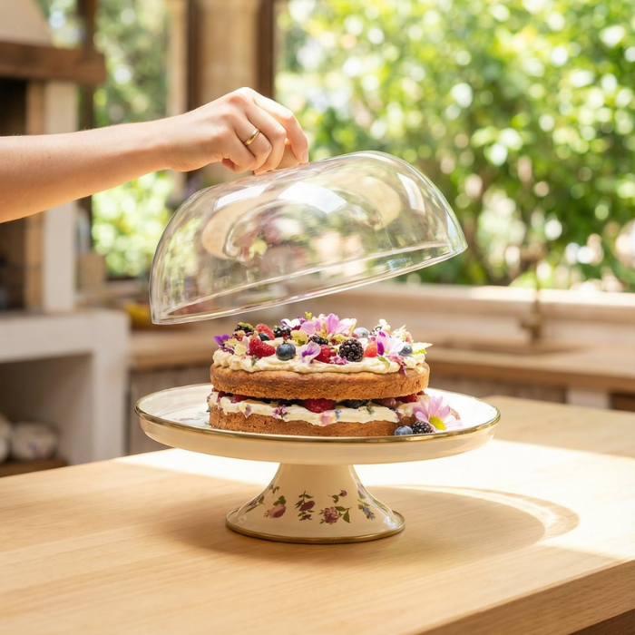 Acar Petit Fleur Kapaklı Kek Fanusu