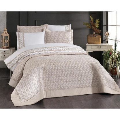 Ipekçe Emila Çeyiz Seti – Bettwäsche- und Tagesdecken-Set