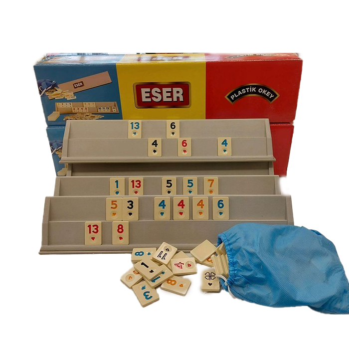 ESER Okey Plastik Rummikub Set - Okey Takimi