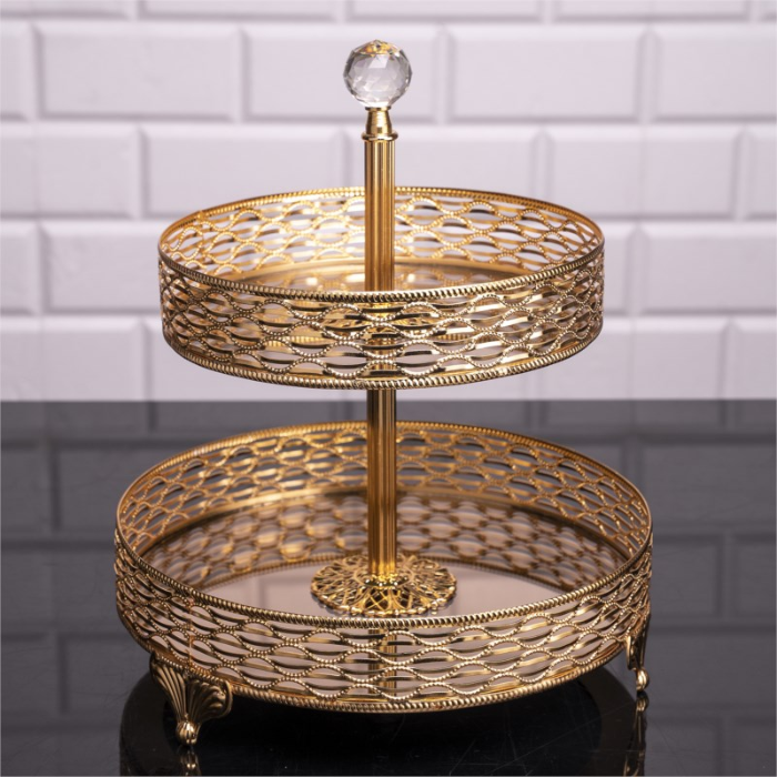 Etagere mit Spiegelglas