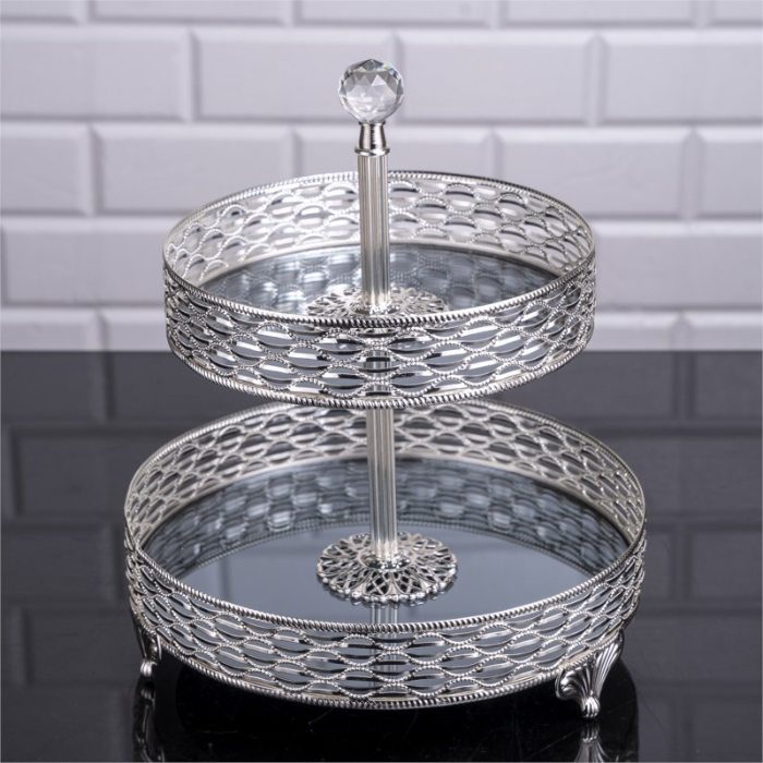 Etagere mit Spiegelglas