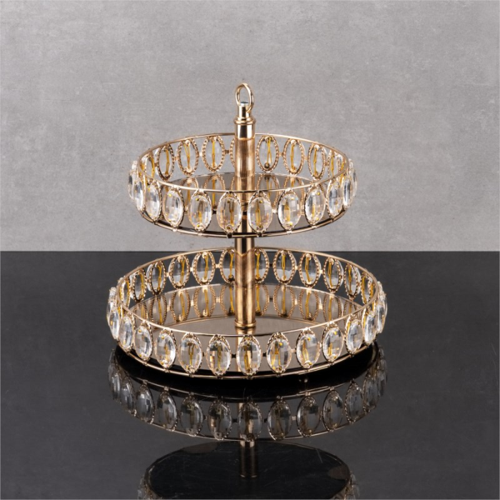 Etagere mit Spiegelglas