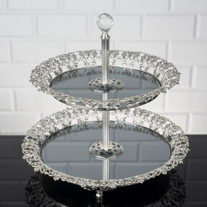Etagere mit Spiegelglas