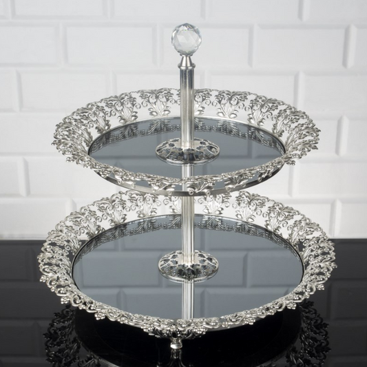 Etagere mit Spiegelglas