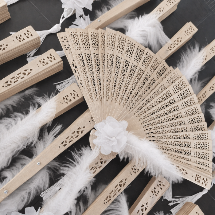 Sandelholz Fächer Gastgeschenk für Henna & Hochzeit – Kına ve Düğün Yelpazesi