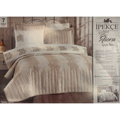 Ipekçe Fiora Çeyiz Seti – Bettwäsche- und Tagesdecken-Set