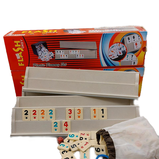 Flash Okey Plastik Rummikub Set - Okey Takimi