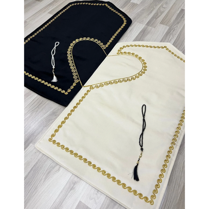 Kalplı Çift Seccade - Gebetsteppich-Set für Paare