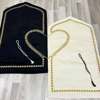 Kalplı Çift Seccade - Gebetsteppich-Set für Paare