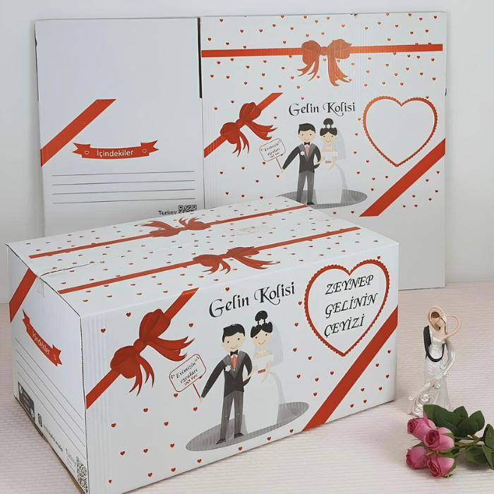 Gelin Çeyiz Kolisi  – Braut Ceyiz Karton, 4 Stück