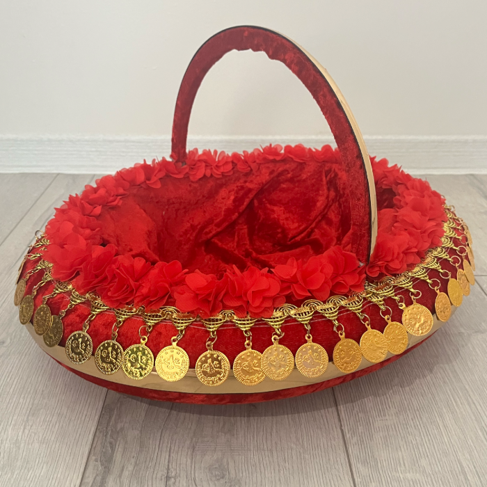 Kına Sepet ve Tepsı Takımı - Henna Korb und Tablett Set