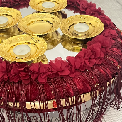 Kına Sepet ve Tepsı Takımı - Henna Korb und Tablett Set