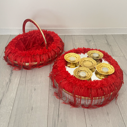 Kına Sepet ve Tepsı Takımı - Henna Korb und Tablett Set