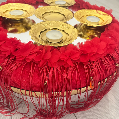 Kına Sepet ve Tepsı Takımı - Henna Korb und Tablett Set