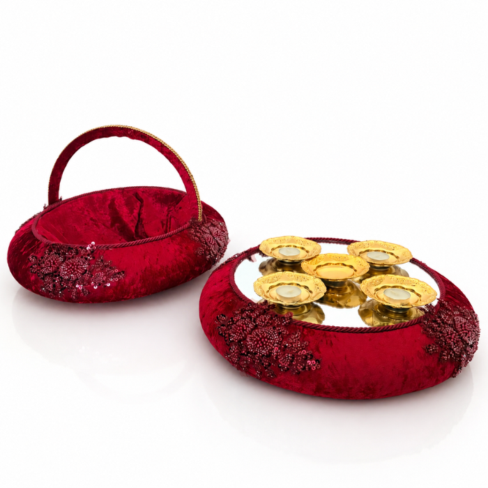 Kına Sepet ve Tepsı Takımı - Henna Korb und Tablett Set