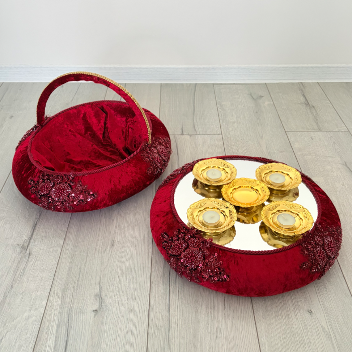 Kına Sepet ve Tepsı Takımı - Henna Korb und Tablett Set