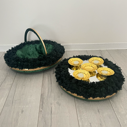 Kına Sepet ve Tepsı Takımı - Henna Korb und Tablett Set