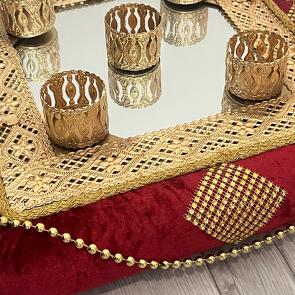 Kına Sepet ve Tepsı Takımı - Henna Korb und Tablett Set