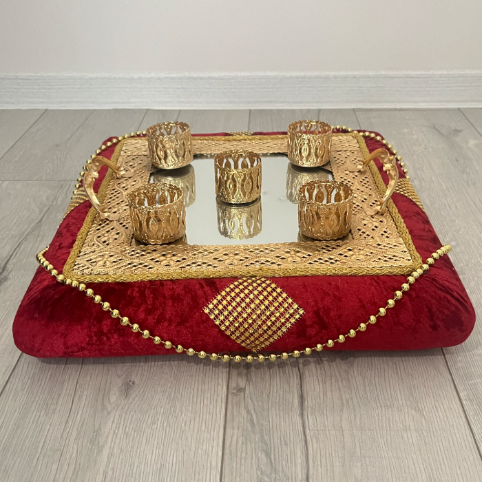 Kına Sepet ve Tepsı Takımı - Henna Korb und Tablett Set