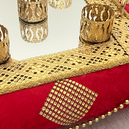 Kına Sepet ve Tepsı Takımı - Henna Korb und Tablett Set