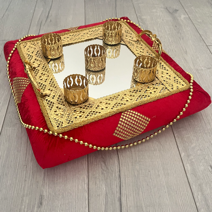 Kına Sepet ve Tepsı Takımı - Henna Korb und Tablett Set