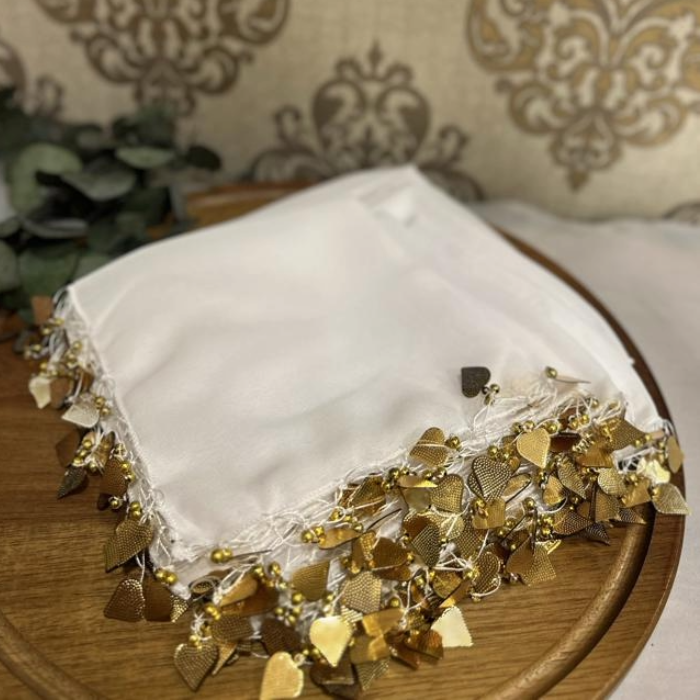 Kalpli Gelin Halay Mendili - Braut Taschentuch mit Herzen