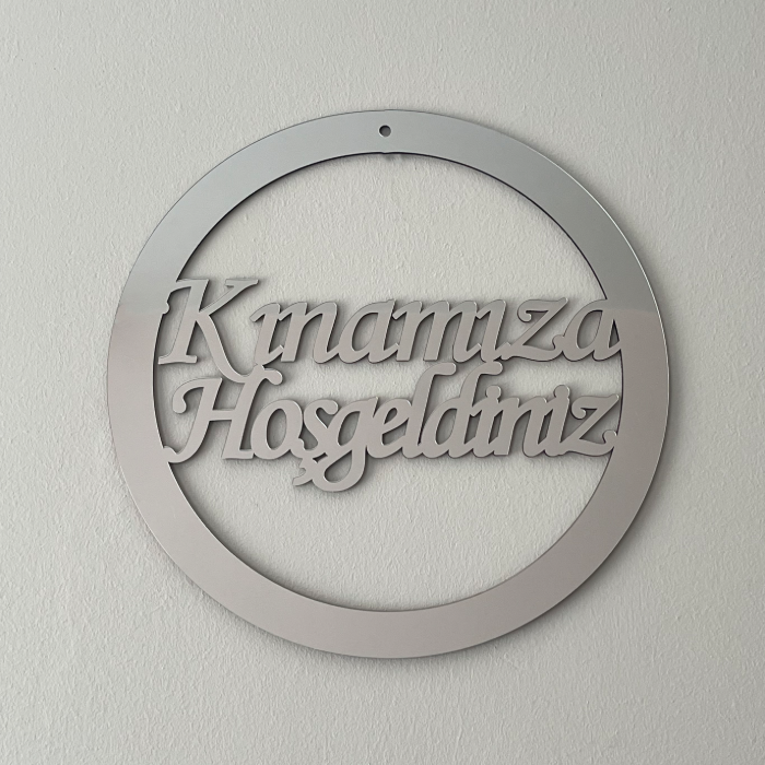 Plexiglas Türschild Deko - Kapı Süsü - Kınamıza Hoşgeldiniz