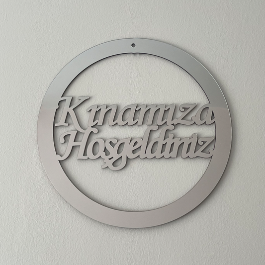 Plexiglas Türschild Deko - Kapı Süsü - Kınamıza Hoşgeldiniz