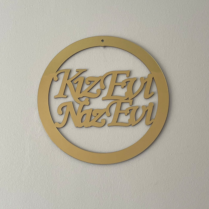 Plexiglas Türschild Deko - Kapı Süsü - Kız Evi Naz Evi