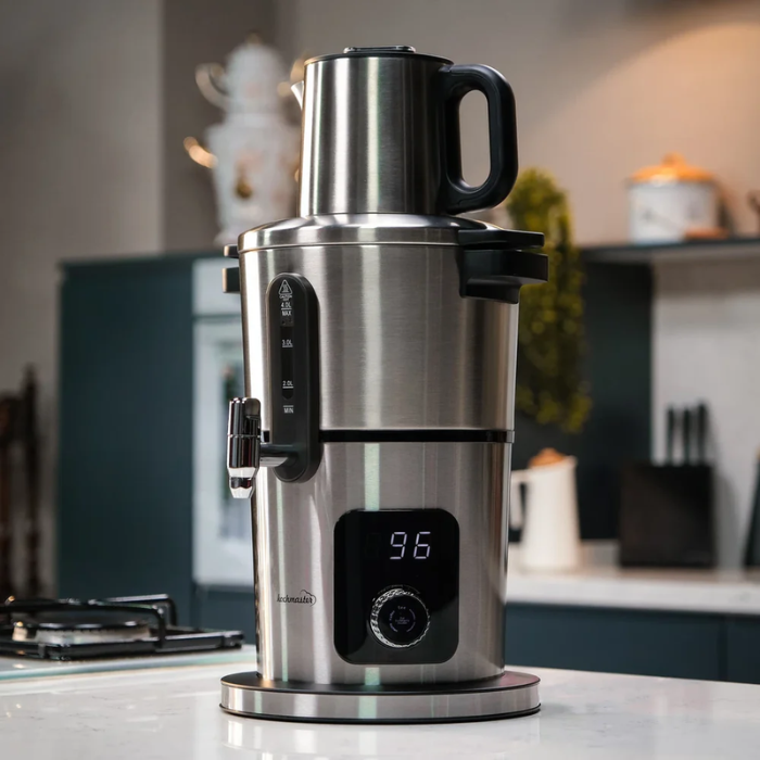 Kochmaster Aura Edelstahl Samowar, 4L