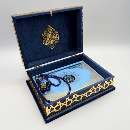 Koran Geschenkset in dekorativer Samttruhe
