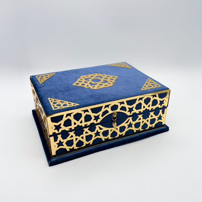 Koran Geschenkset in dekorativer Samttruhe