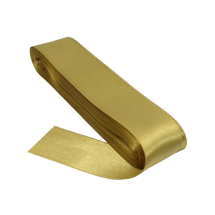 Kurdele – Satinband, 3cm breit - Gold