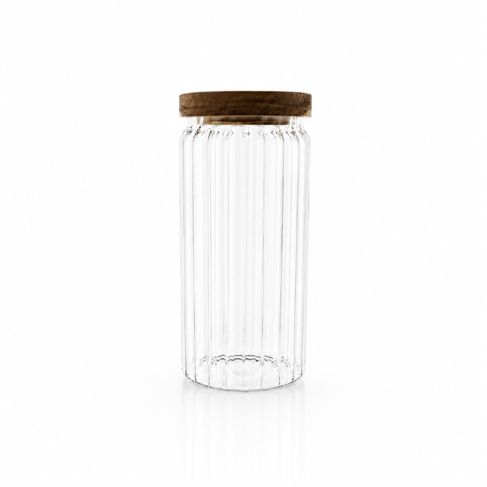 Almina Luana Vorratsglas mit Holzdeckel, Groß