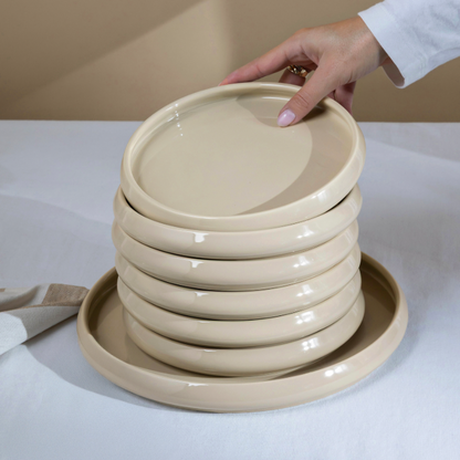 Mulex Moon Biscuit Porzellan-Tafelservice für 6 Personen