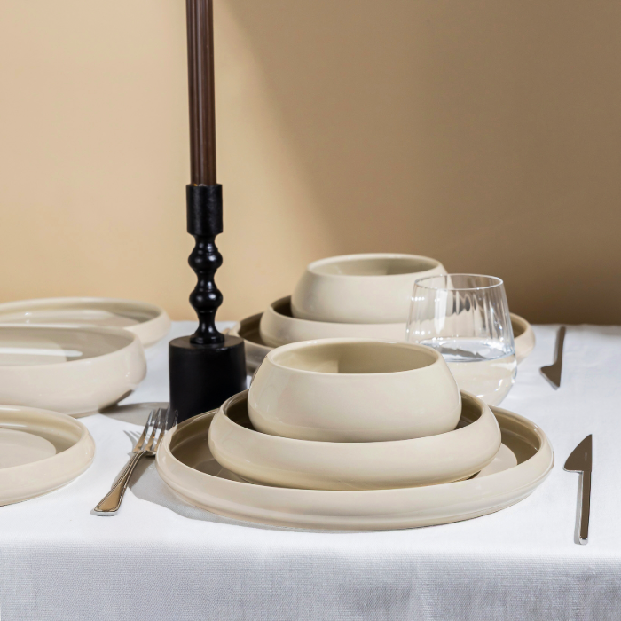 Mulex Moon Biscuit Porzellan-Tafelservice für 6 Personen