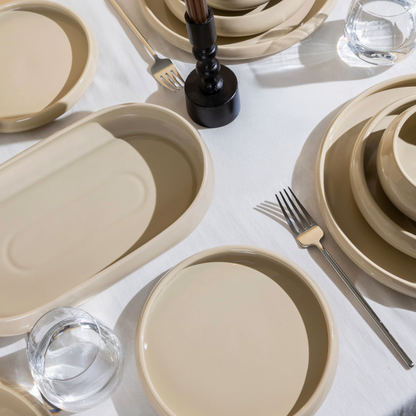 Mulex Moon Biscuit Porzellan-Tafelservice für 6 Personen