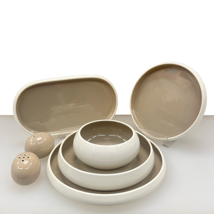 Mulex Moon Duo Porzellan-Tafelservice für 6 Personen