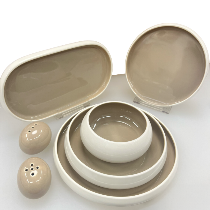 Mulex Moon Duo Porzellan-Tafelservice für 6 Personen